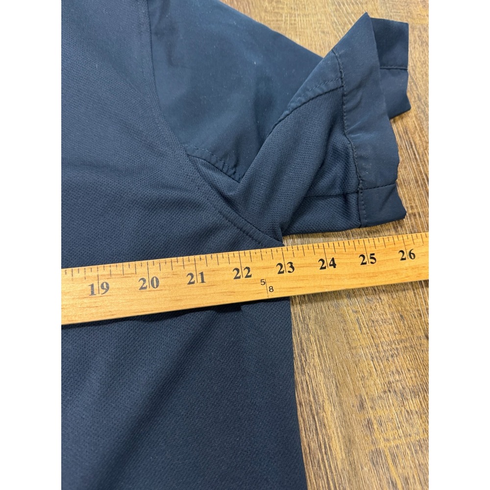 Chick-fil-A Oobe Team Style Employee Uniform Shirt Navy Blue Red Mens Medium - Picture 8 of 16